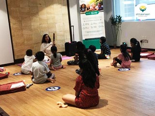 Yoga classes for children at Atmaanaan, Dubai
